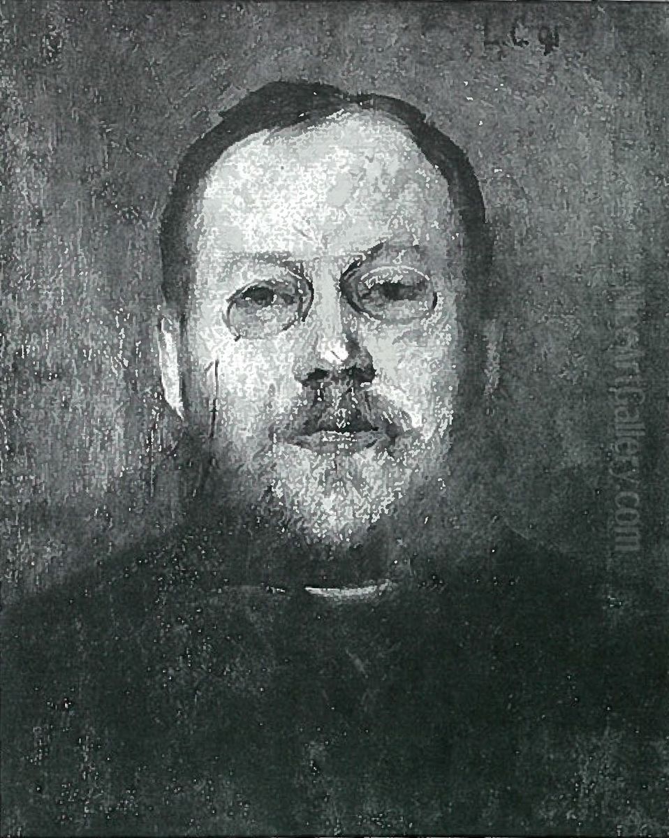 Mannliches Portrat Oil Painting by Lovis (Franz Heinrich Louis) Corinth