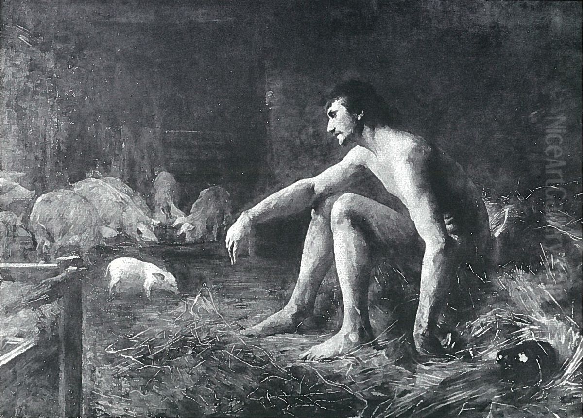 The prodigal son Oil Painting by Lovis (Franz Heinrich Louis) Corinth