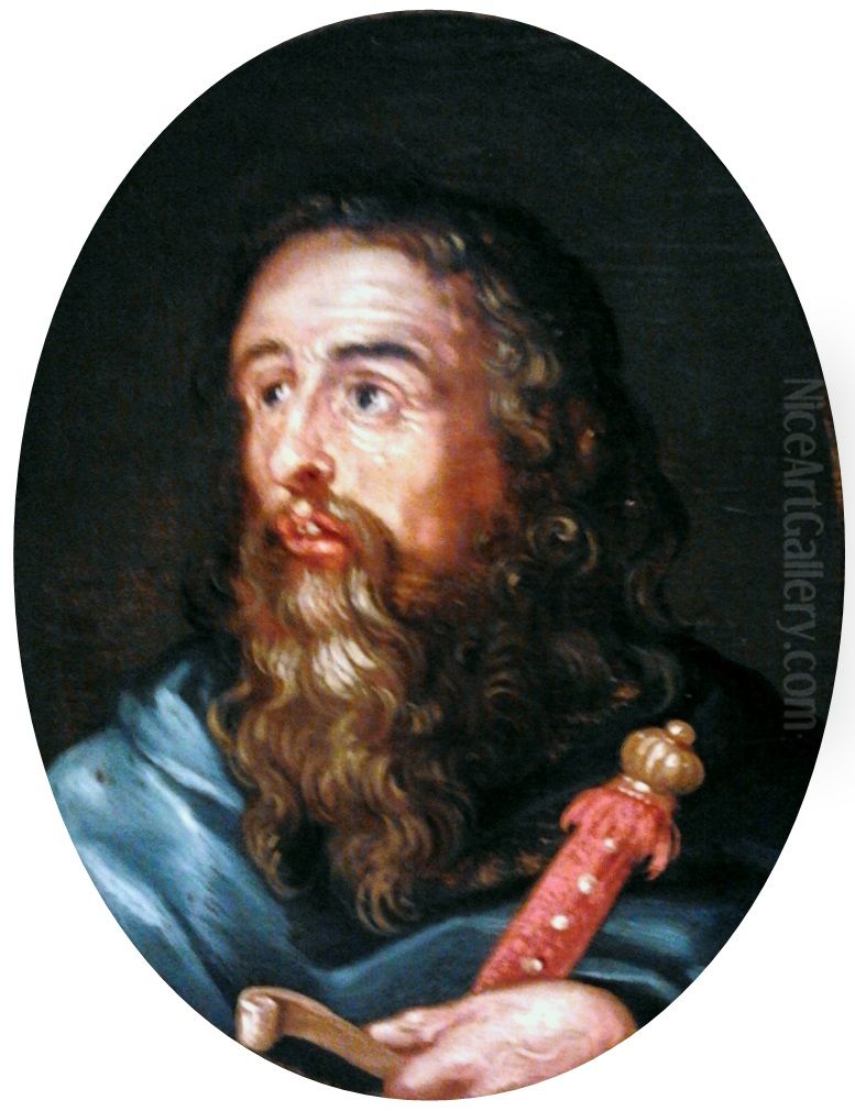 Miniature with Saint Paul. Oil Painting by (studio of) Rubens, Peter Paul
