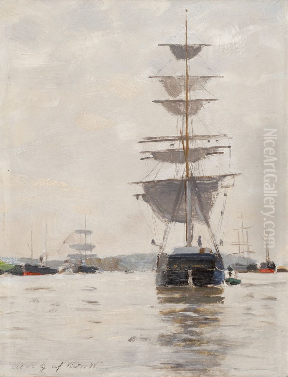 Satamakuva Oil Painting by Victor Westerholm