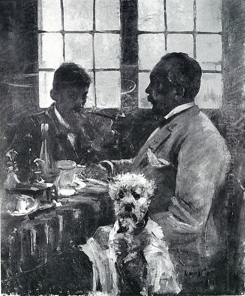 Am Fruhstuckstisch Oil Painting by Lovis (Franz Heinrich Louis) Corinth