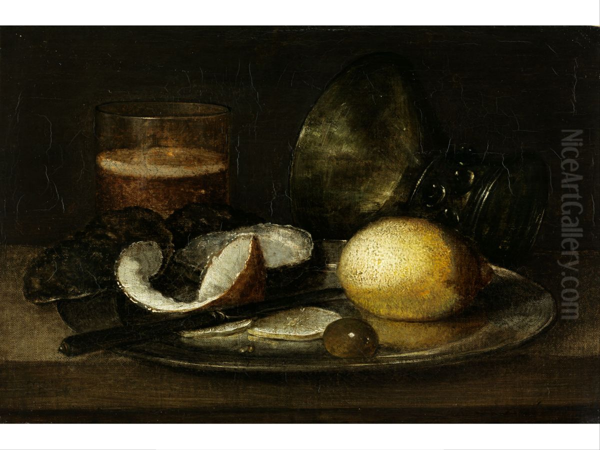 Breakfast still life Oil Painting by Franchoys Elaut