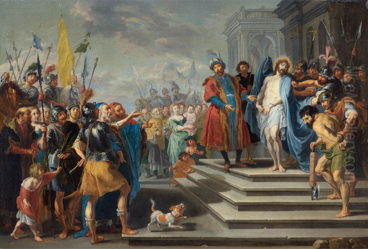 Christ before Caiapha Oil Painting by Willem van, the Elder Herp