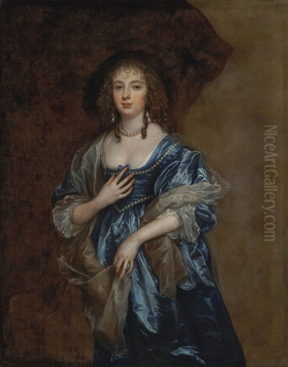 Portrait of a lady, traditionally identified as Anne, Lady Russell, later Countess of Bedford (1615-1684) Oil Painting by Sir Anthony Van Dyck