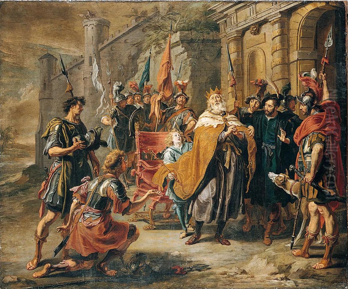 David mourns the death of Absalom Oil Painting by Willem van, the Elder Herp