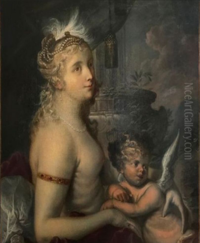 Venus and Cupid Oil Painting by Gysbrecht Thys