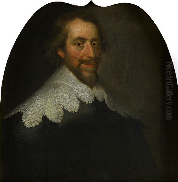William Graham, 7th Earl of Menteith, 1st Earl of Airth (c.1591-1661) Oil Painting by George Jamesone