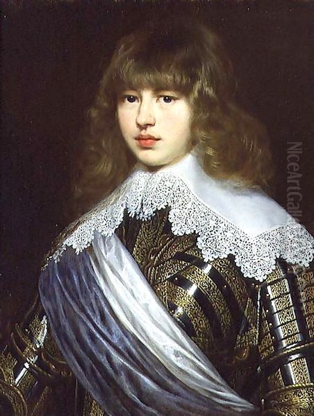 Portrait of Prince Waldemar Christian of Denmark (1622-1656), son of Christian IV of Denmark Oil Painting by Justus Sustermans