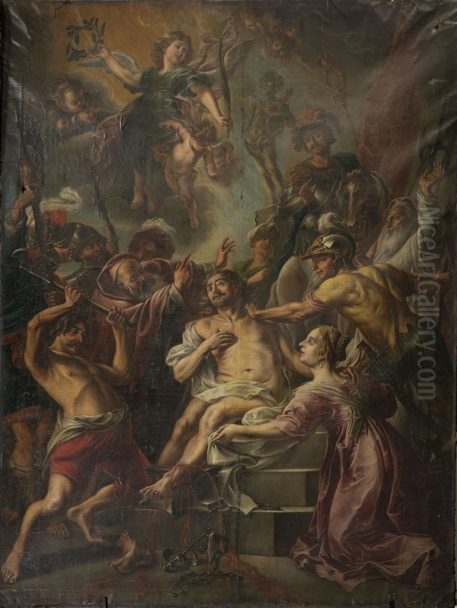 Martyrdom of Saint Adrian Oil Painting by Cornelis Schut