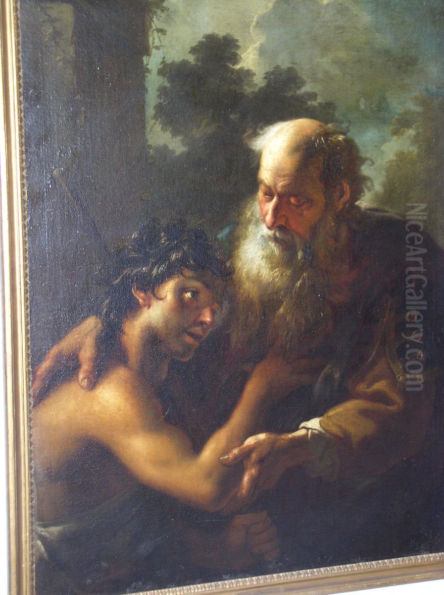 The Return of the Prodigal Son Oil Painting by Petr Brandl