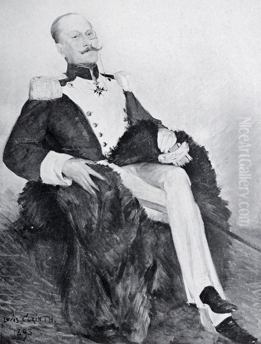 Portrat Graf Freiherr von Gayling als St. Georgsritter Oil Painting by Lovis (Franz Heinrich Louis) Corinth