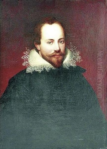 Portrait of a man with lace collar. Oil Painting by Cornelis De Vos
