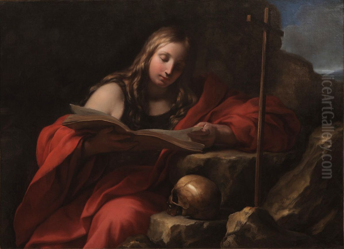 The Penitent Magdalene Oil Painting by Onorio Marinari