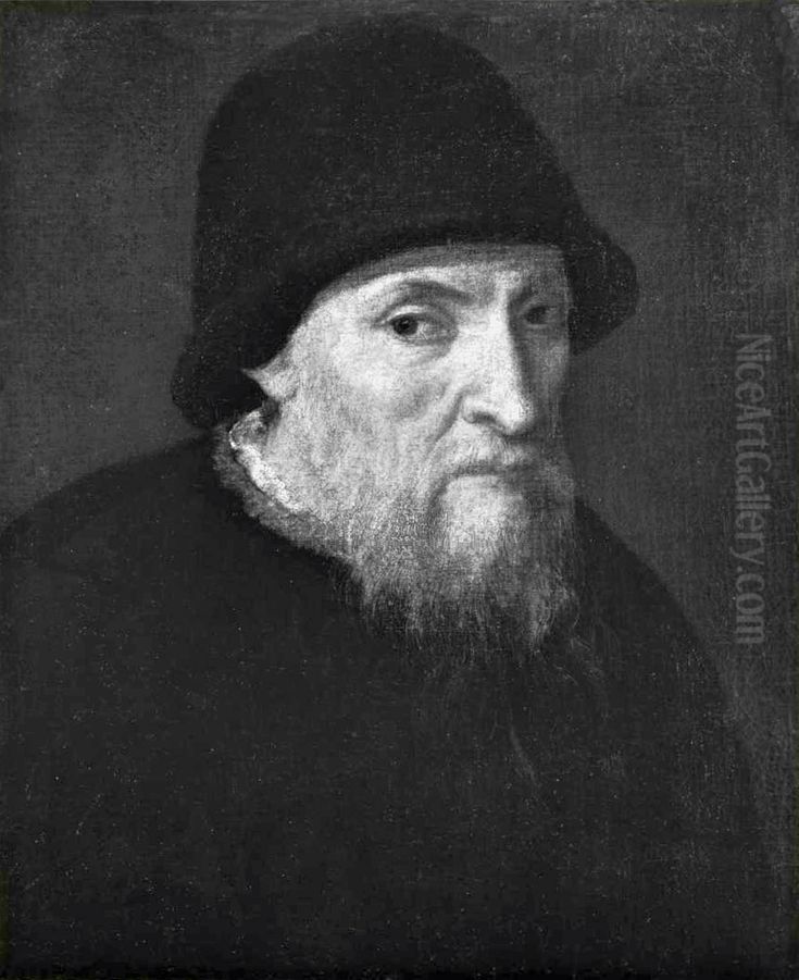 Portrait of king Sigismund II Augustus in a hat Oil Painting by Jacopo Tintoretto