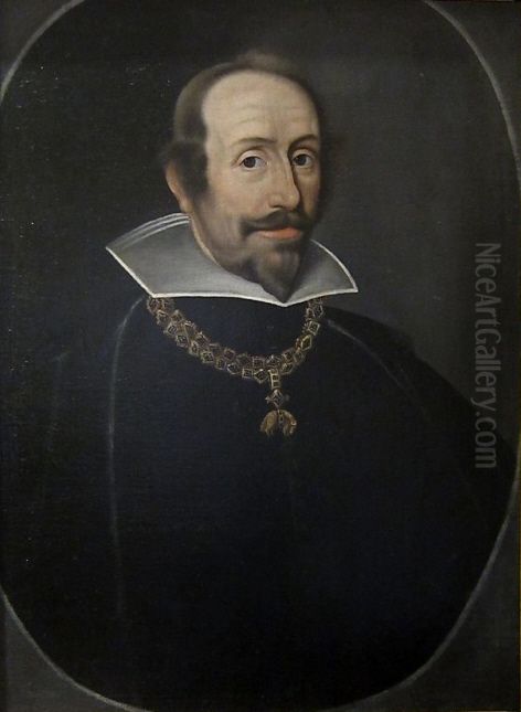 Portrat eines Ritters des Ordens vom Goldenen Vlies Oil Painting by Unidentified painter