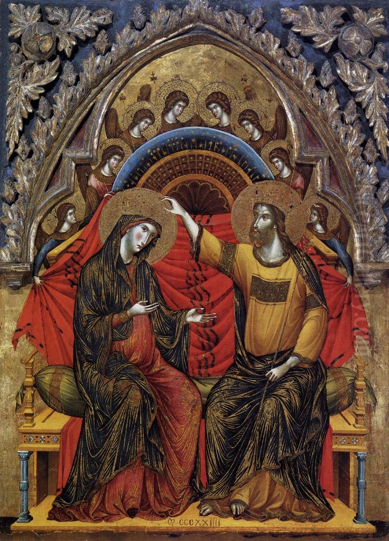 Coronation of Mary Oil Painting by Paolo Veneziano