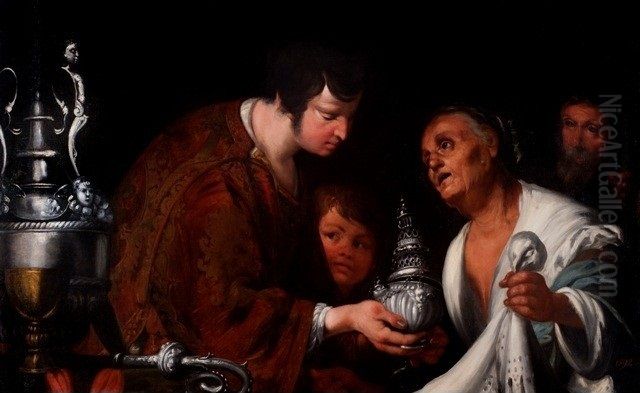 The Charity of Saint Laurence. Oil Painting by Bernardo Strozzi