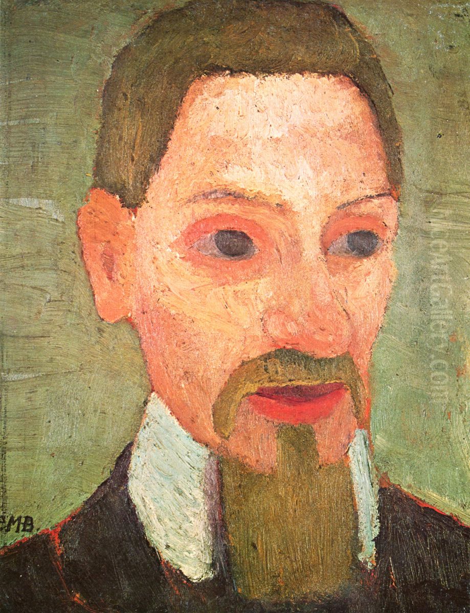 Portrait ofRainer Maria Rilke Oil Painting by Paula Modersohn-Becker