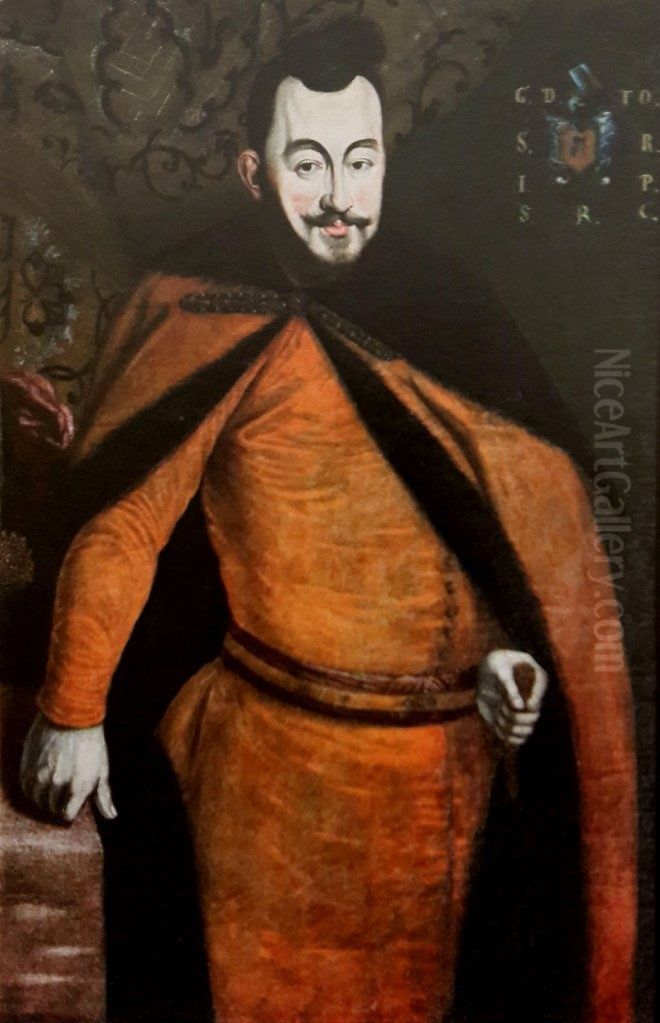 Portrait of Jerzy Ossolinski. Oil Painting by Bartlomiej Strobel