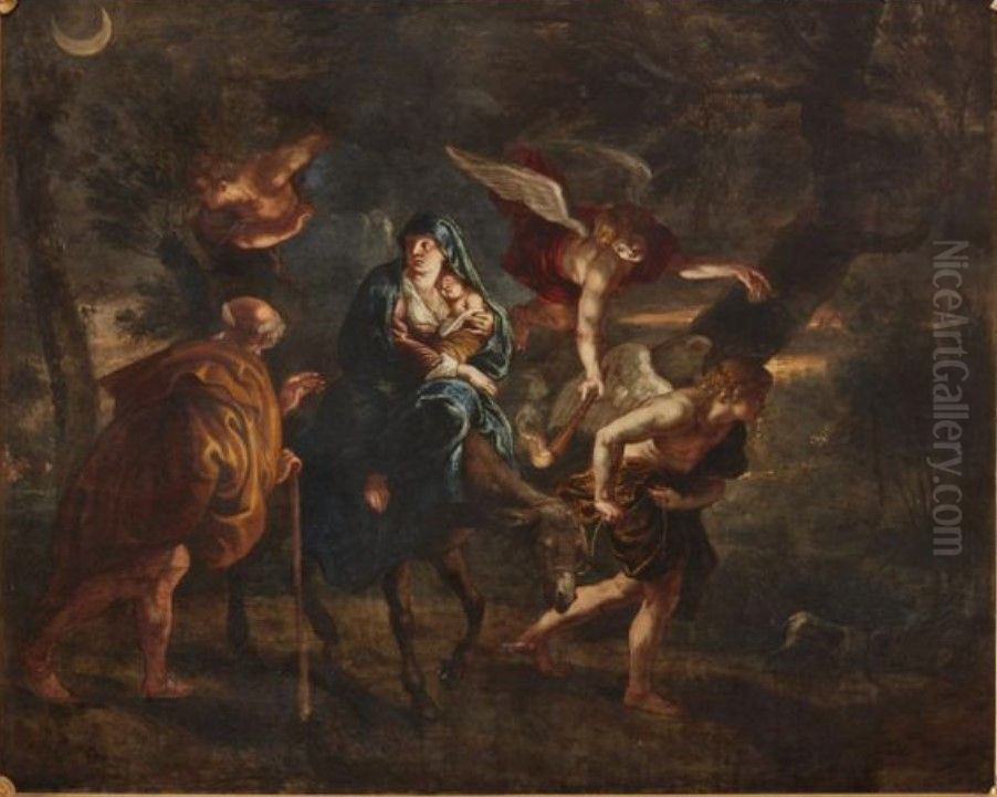 The return from Egypt Oil Painting by Michael Angelo Immenraet