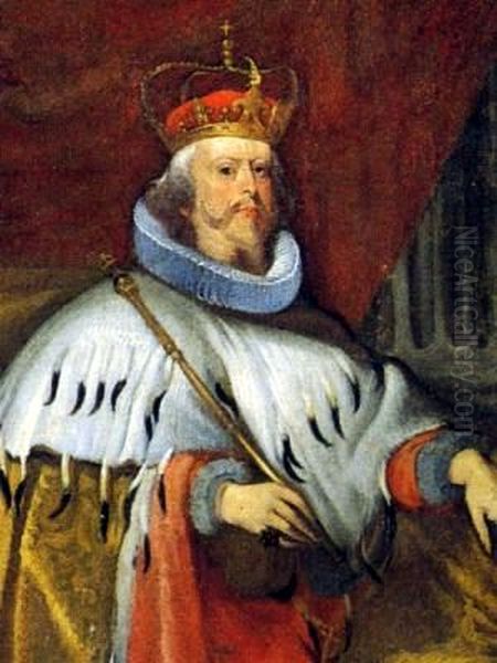 Il dogeLuca Giustiniani(1644-1646) Oil Painting by Jan Hovaert