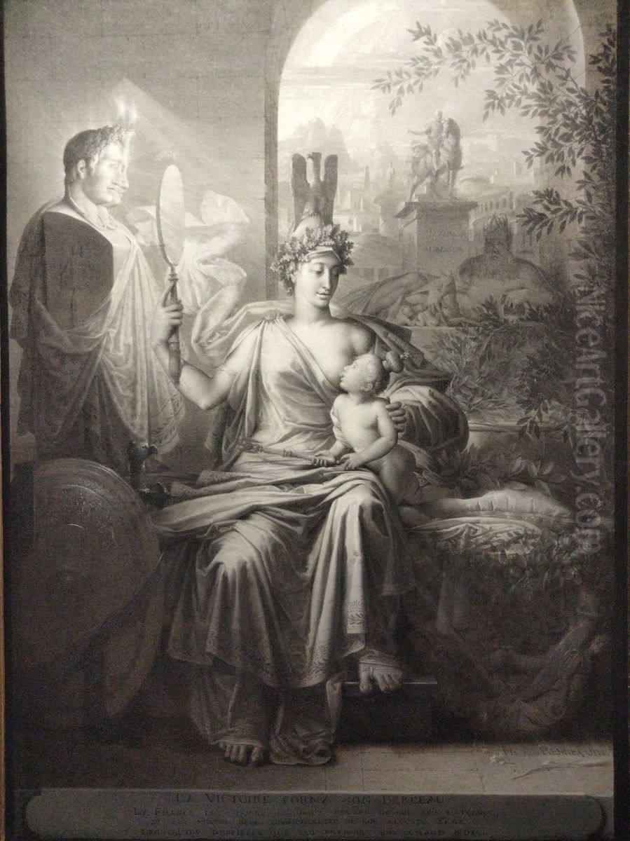 Allegorie de la naissance de Rome Oil Painting by Philippe-Auguste Hennequin