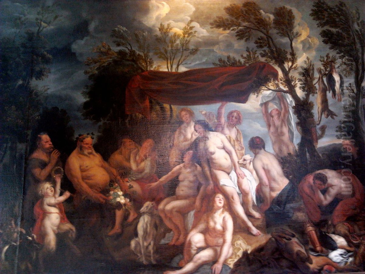 Bacchanalia. Oil Painting by Jacob Jordaens