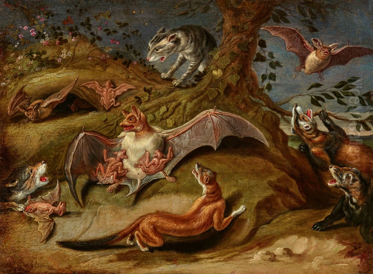 Allegory of Night Oil Painting by Jan van Kessel the Elder