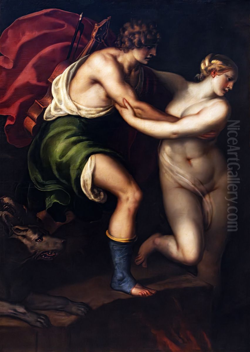Orpheus and Eurydice Oil Painting by Alessandro Varotari