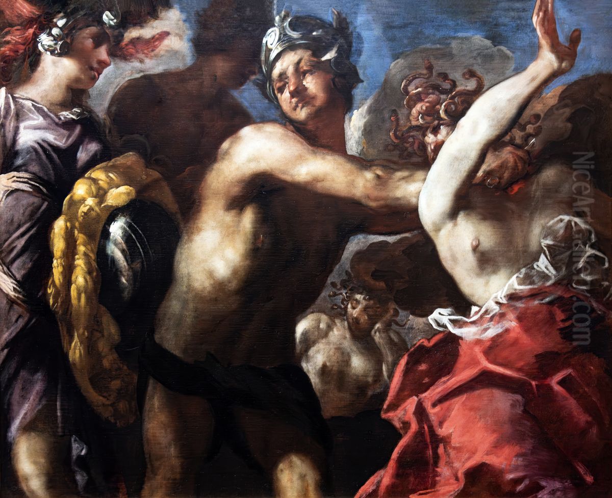 Perseus and Medusa Oil Painting by Francesco Maffei
