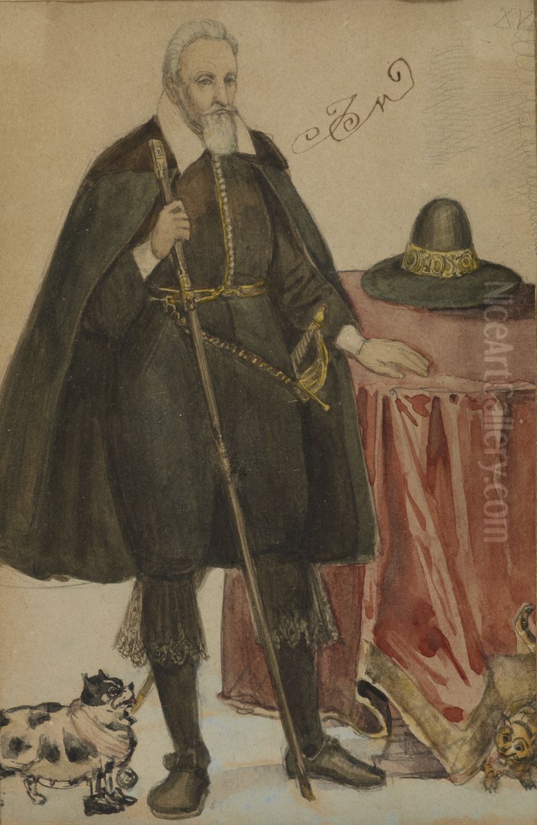 Mikolaj Wolski Oil Painting by Jan Matejko