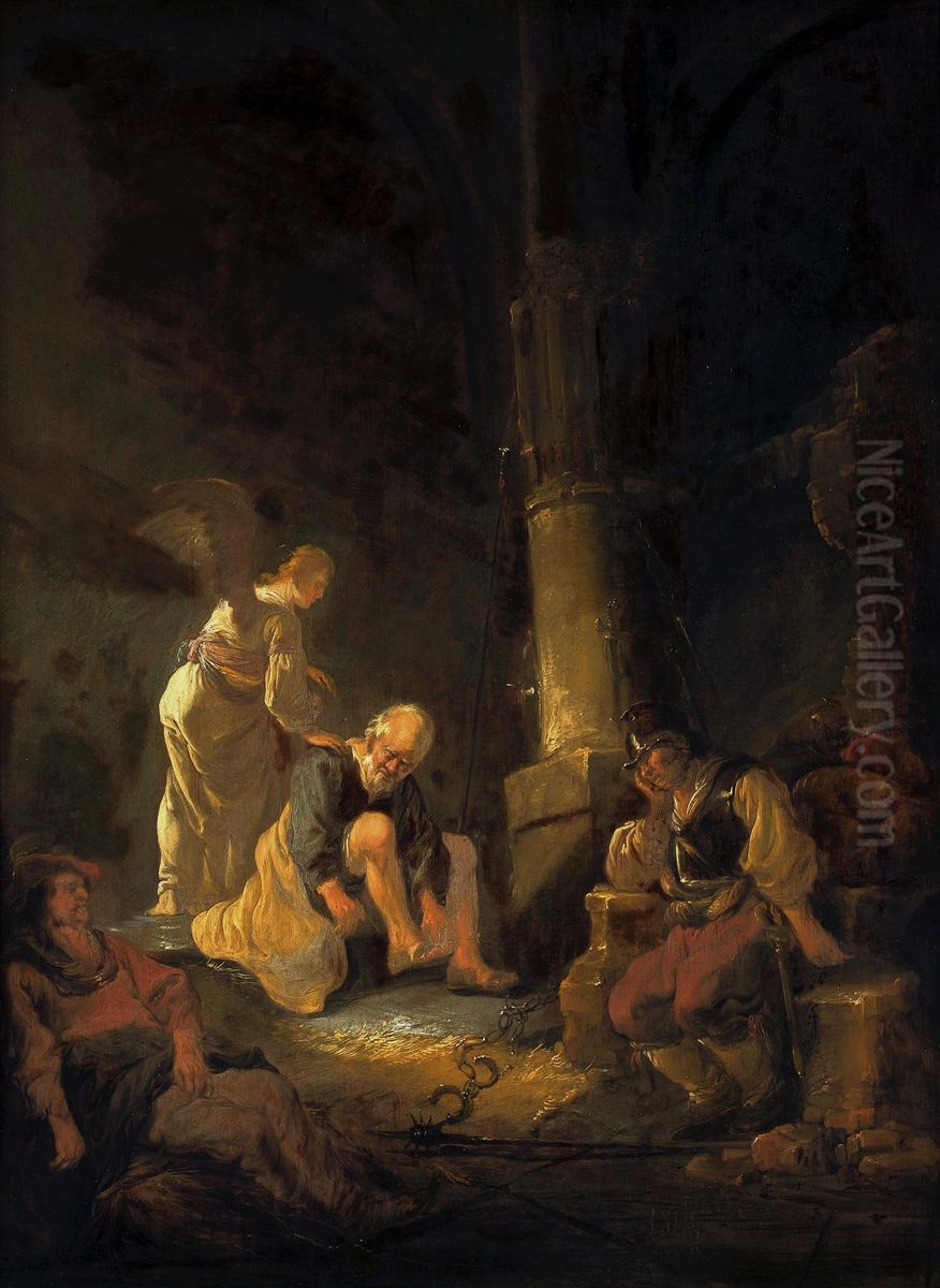 The Deliverance of St. Peter. Oil Painting by Benjamin Gerritsz Cuyp