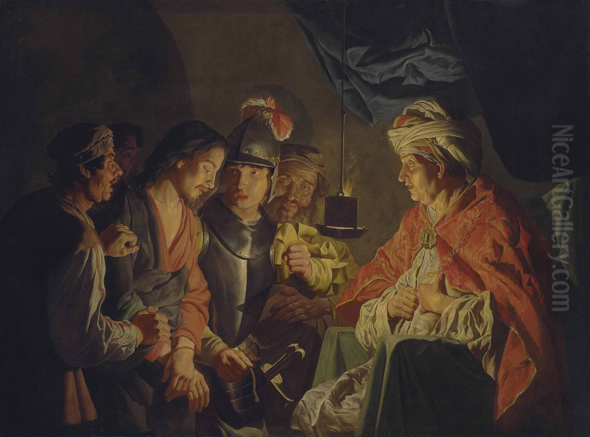 Christ before Pilate Oil Painting by Matthias Stom