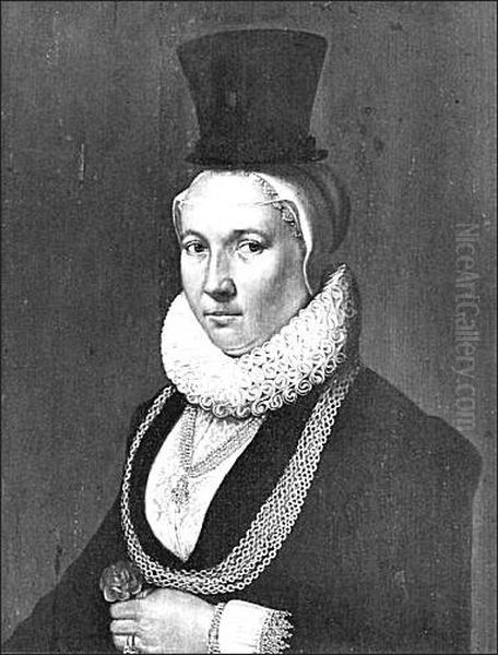 Anna Wyttenbach geb. von Buren (1587-?). Oil Painting by Joseph Plepp