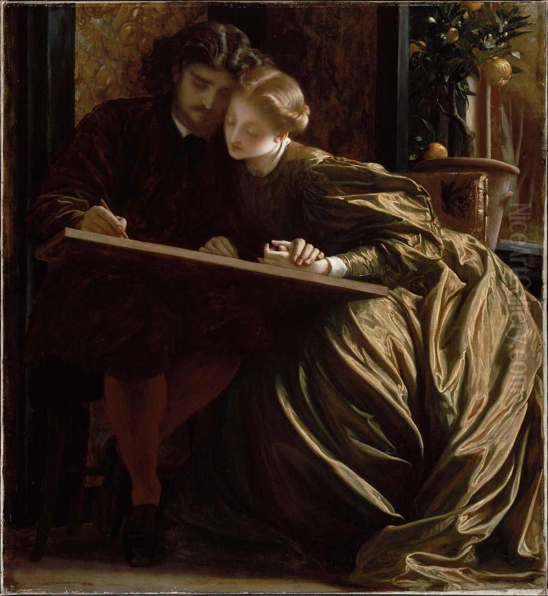 The Painter's Honeymoon Oil Painting by Lord Frederick Leighton