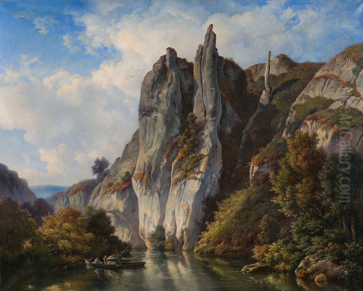 De Ardennen Oil Painting by Jan Baptiste de Jonghe