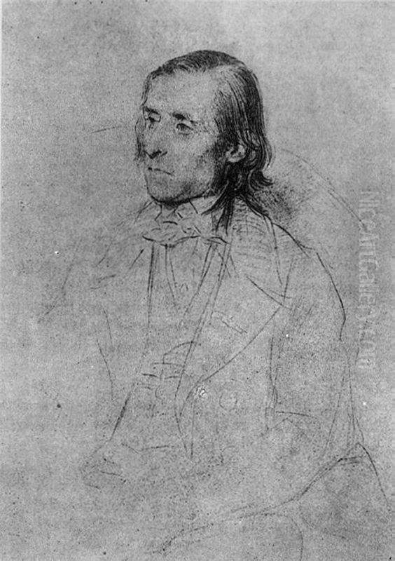 Johan Christian Dahl Oil Painting by Paul Delaroche