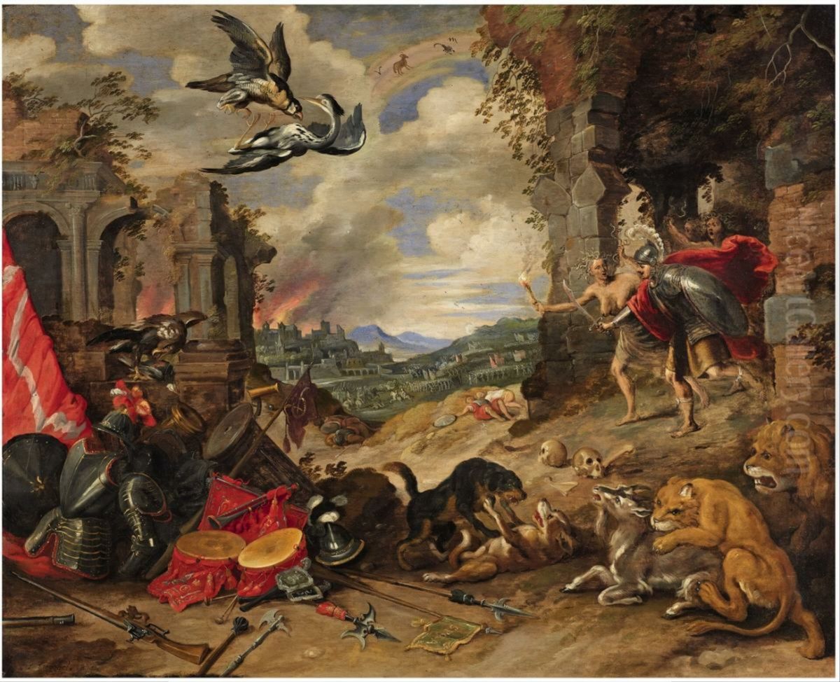 Allegory of War Oil Painting by Jan Brueghel the Younger