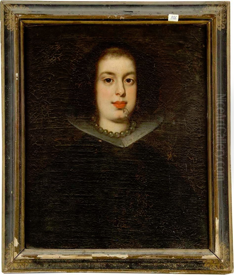 Portrat der Vittoria della Rovere (1622-1694) Oil Painting by Justus Sustermans