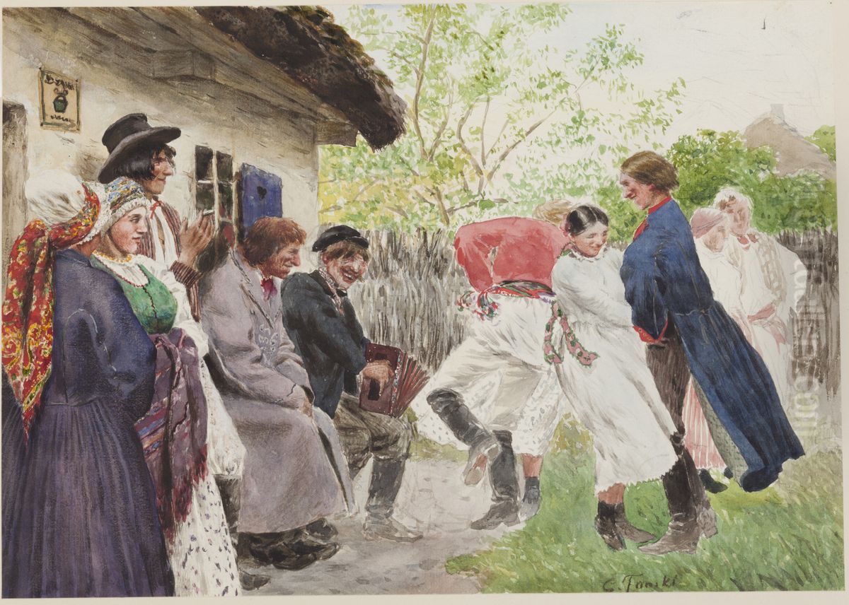 Dances Oil Painting by Czeslaw Tanski