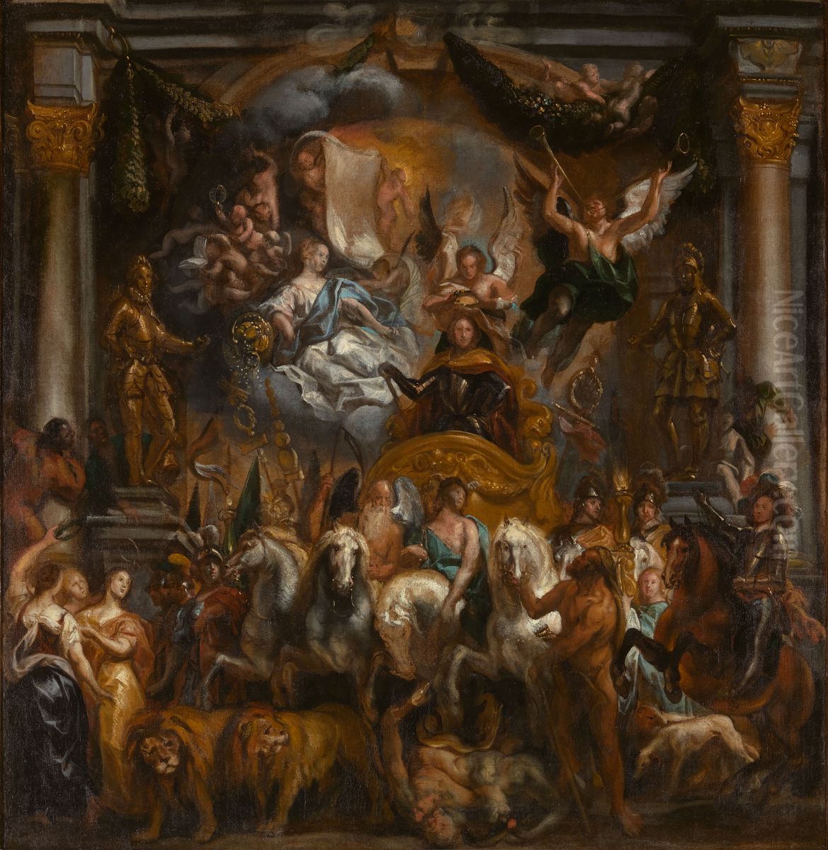 Triumph of Frederick Henry, Prince of Orange Oil Painting by Jacob Jordaens