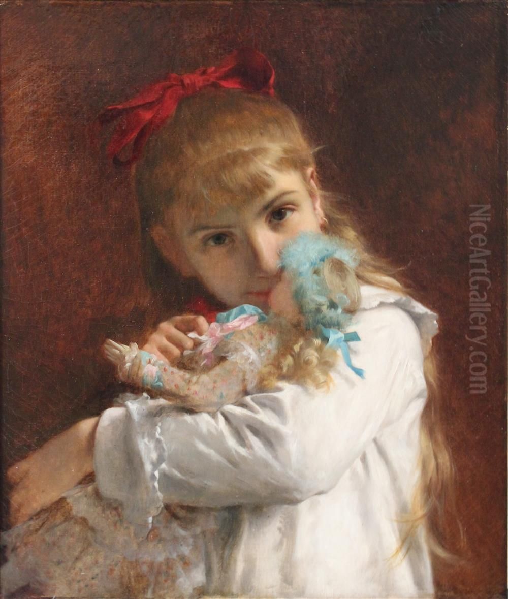Petite fille Oil Painting by Pierre Auguste Cot