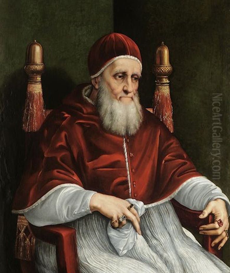 Ritratto di papa Giulio II Oil Painting by Raphael