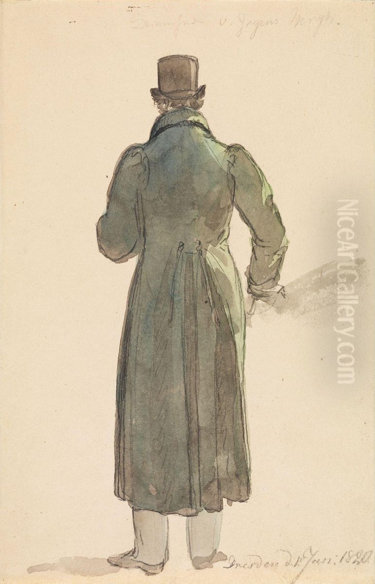 Irgens Bergh Oil Painting by Johan Wilhelm Ludwig Dahl