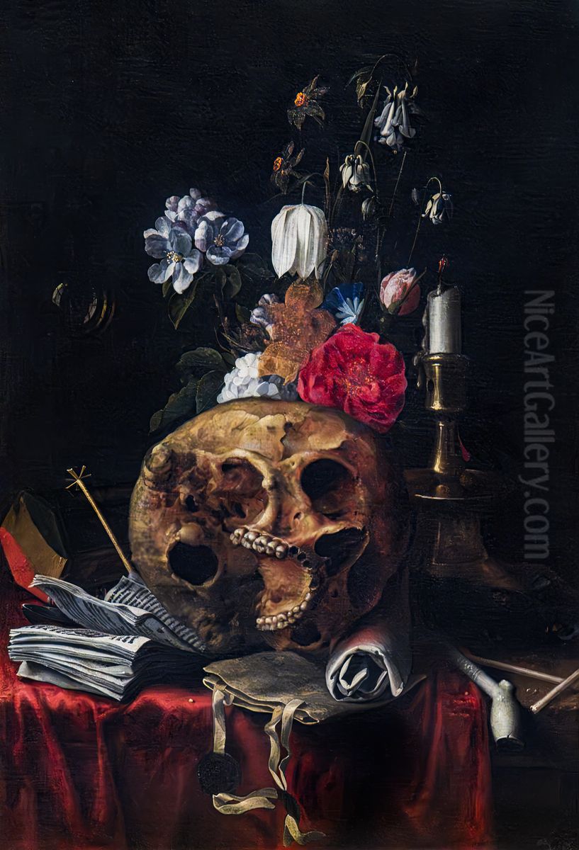 Allegory of the Vanity of Life Oil Painting by Hendrick Andriessen