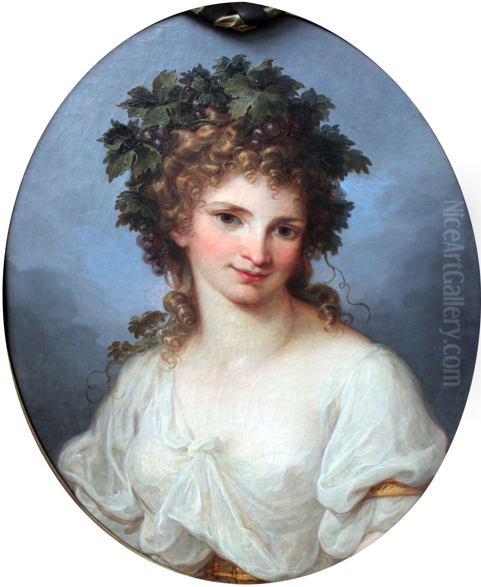 Self-portrait as a Bacchant Oil Painting by Angelica Kauffmann