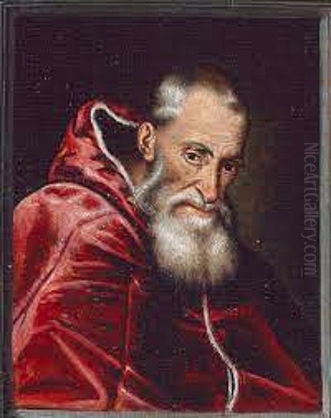 Papa Paolo III Oil Painting by Titian