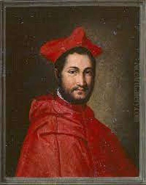 Cardinale Ranuccio [Farnese] Oil Painting by Francisco de Holanda