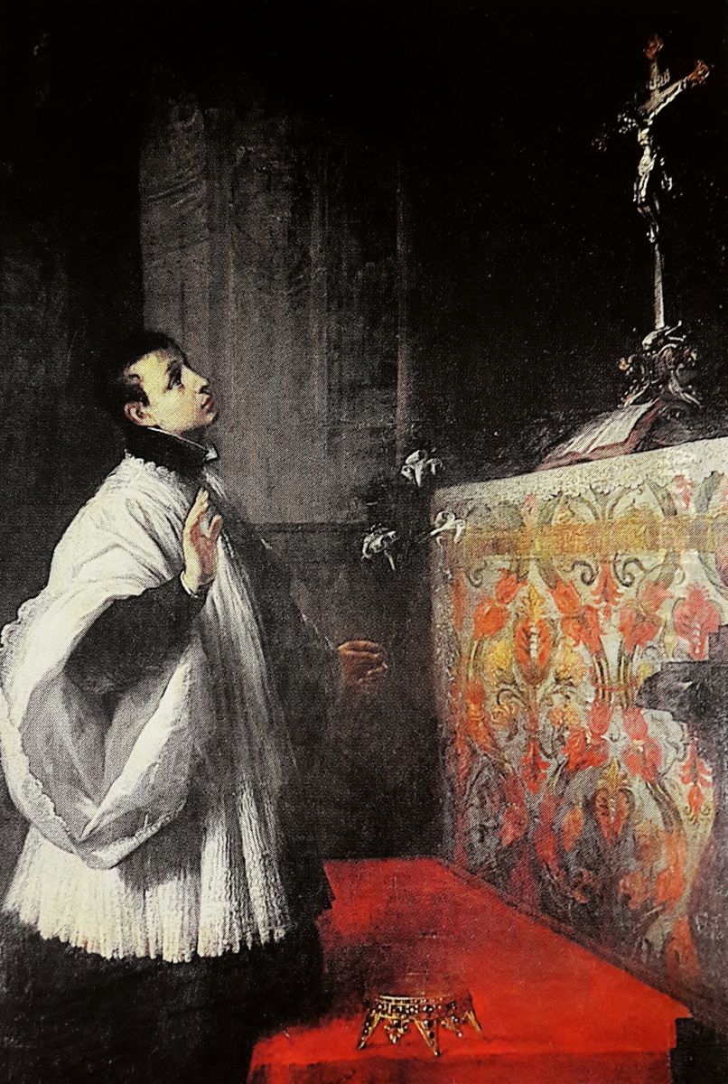 Saint Aloysius Gonzaga. Oil Painting by Daniel Schultz