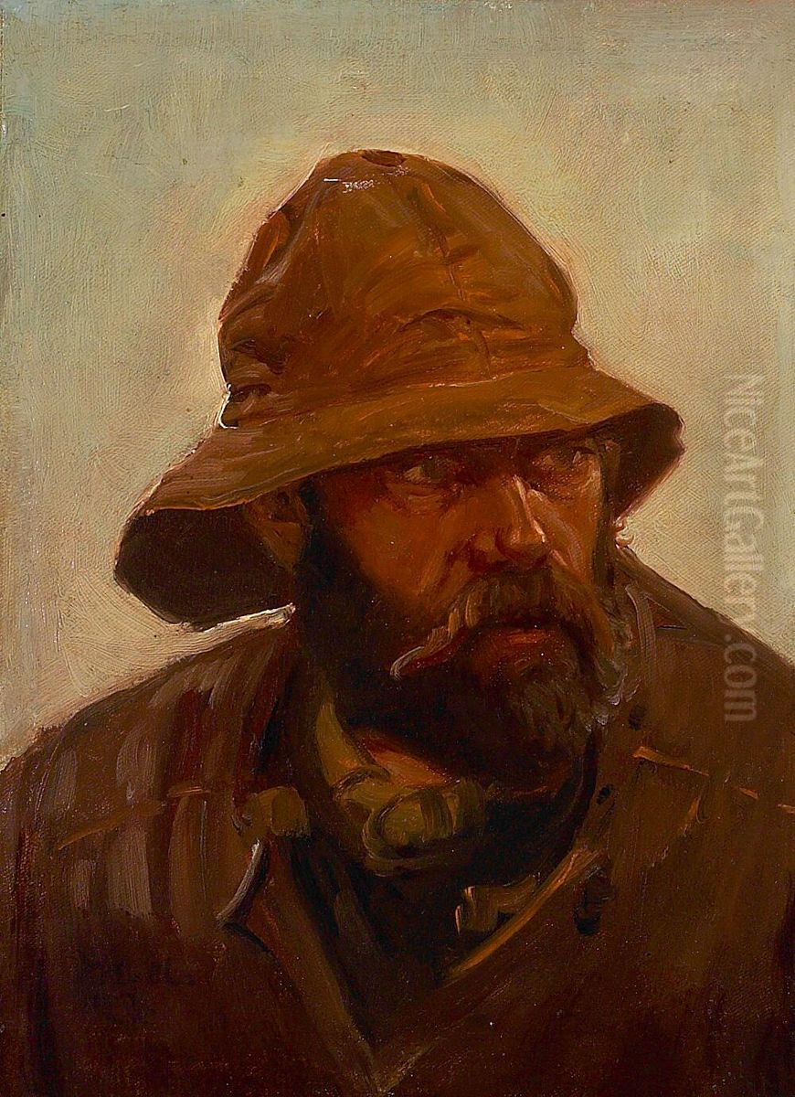 Fiskerportraet. Oil Painting by Michael Peter Ancher